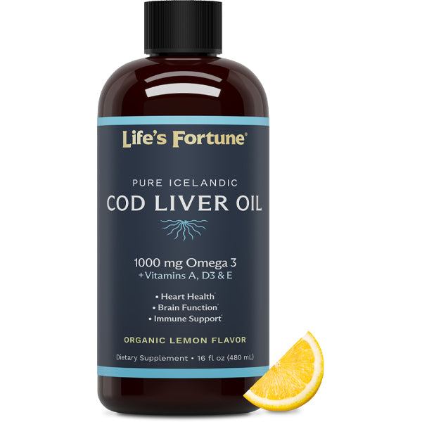 Icelandic Cod Liver Oil - Organic Lemon Flavor