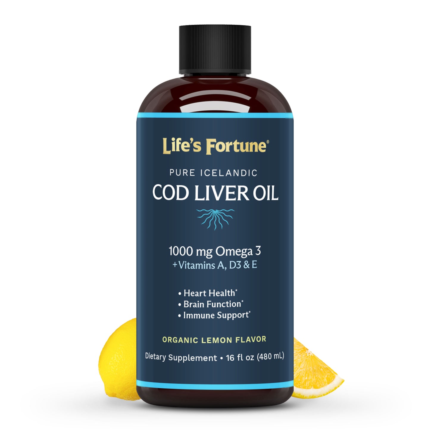 Icelandic Cod Liver Oil - Organic Lemon Flavor