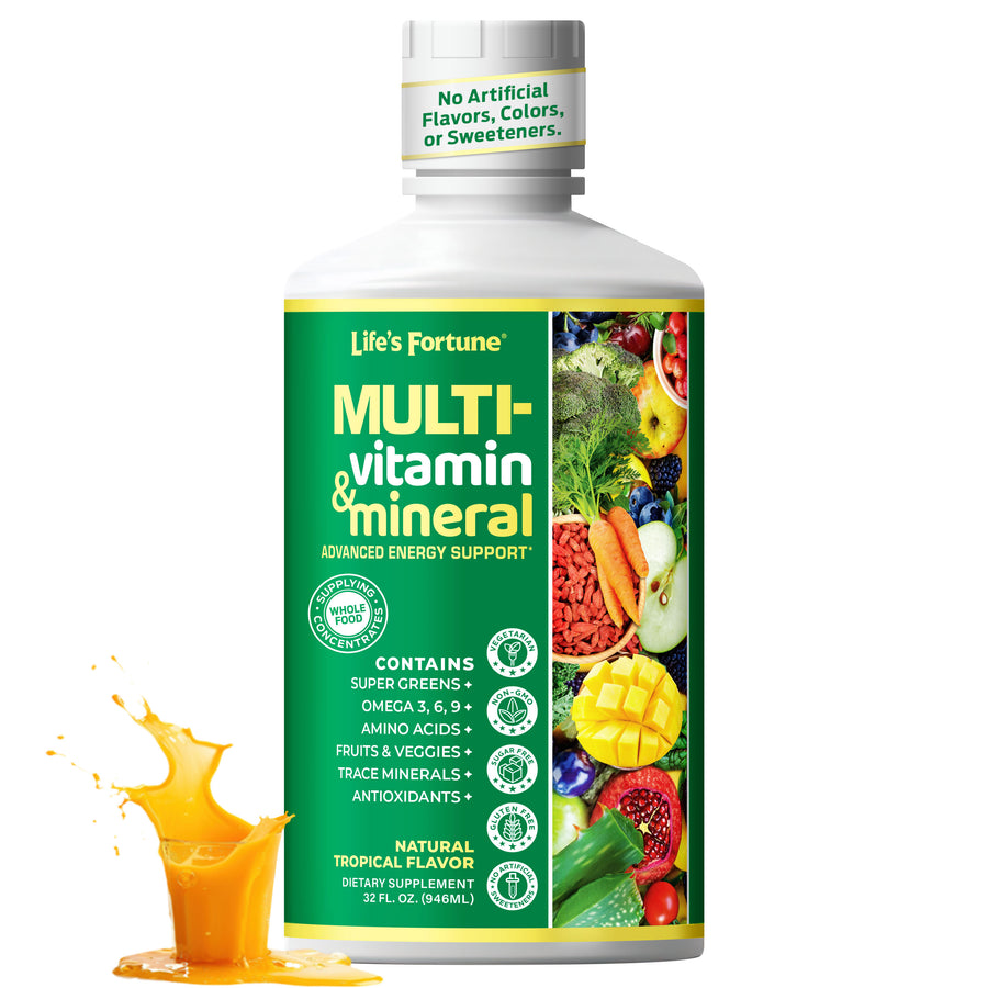 Whole Food Liquid Multivitamin & Mineral, for Women, Men, Teens, 32 oz