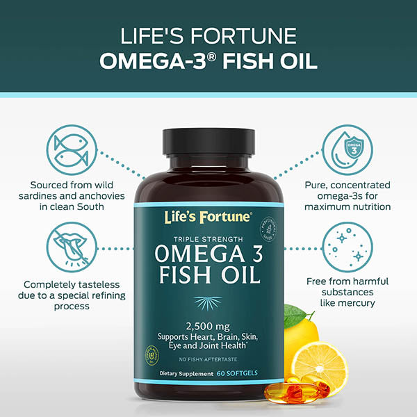 Triple Strength Omega 3 Fish Oil 2500 mg