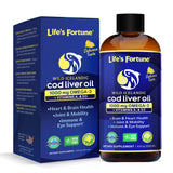 Life's Fortune Pure Icelandic Cod Liver Oil Liquid, Organic Lemon Flavor