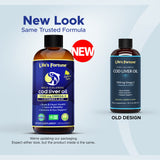 Life's Fortune Pure Icelandic Cod Liver Oil Liquid, Organic Lemon Flavor