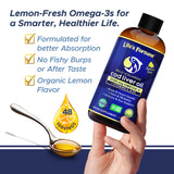 Life's Fortune Pure Icelandic Cod Liver Oil Liquid, Organic Lemon Flavor