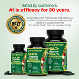 Life's Fortune Whole Food Multivitamin & Mineral, Advanced Energy Support Supplement, Tablets