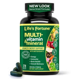 Life's Fortune Whole Food Multivitamin & Mineral, Advanced Energy Support Supplement, Tablets